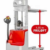 CS12-30F Elektrisk stabler med friløft - 1200 kg, 3000 mm
