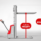 CS12-30F Elektrisk stabler med friløft - 1200 kg, 3000 mm
