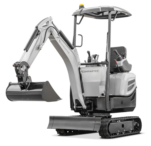 Bobmaster Yanmaster - 3-cylindret diesel Yanmar minigraver, 1200 kg, inkl. skovlsæt