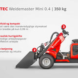Weidemaster Mini 0.4 minilæsser - 350 kg, benzin