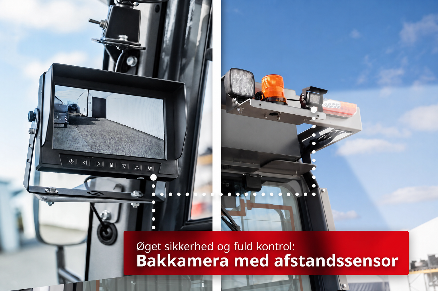 CSXD25 – bakkamera med afstandssensor