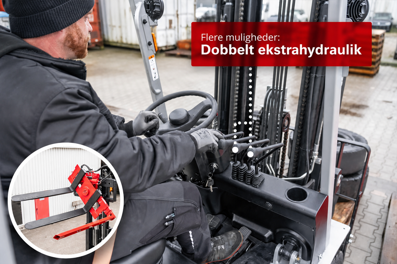 CSX25 og CSX30 dobbelt ekstrahydraulik
