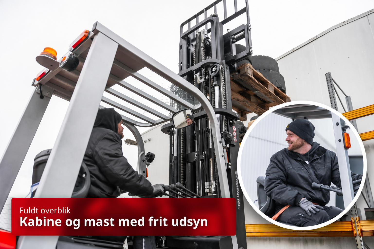 CSX25 og CSX30 kabine og mast med frit udsyn