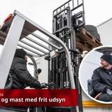 CSX25 og CSX30 kabine og mast med frit udsyn