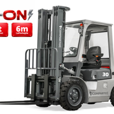 Silverfox Elektrisk gaffeltruck - 3000 kg, 6000 mm