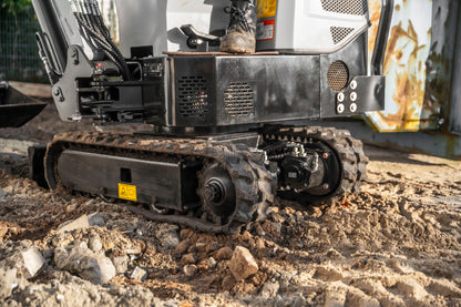 Bobmaster Pro diesel minigraver - 890 kg med drejearm, inkl. skovlsæt