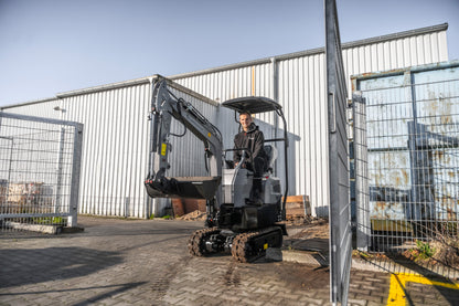 Bobmaster Pro diesel minigraver - 890 kg med drejearm, inkl. skovlsæt