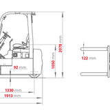 CSX18-3 teknisk måltegning med dimensioner