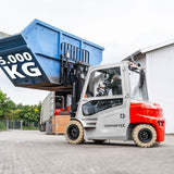 CSX LØVE - El gaffeltruck 4-hjulet fuldkabine, kapacitet 5000 kg, løftehøjde 4800 mm, Li-ion batteri