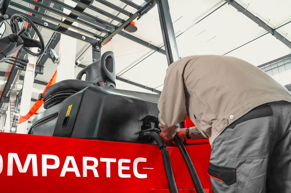 CSX TIER El-gaffeltruck - 10000 kg, 4800 mm, Li-ion batteri