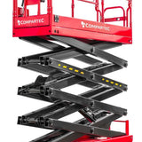 SlimLine Elektrisk Sakselift / Saxlift - arbejdshøjde op til 15,9 meter