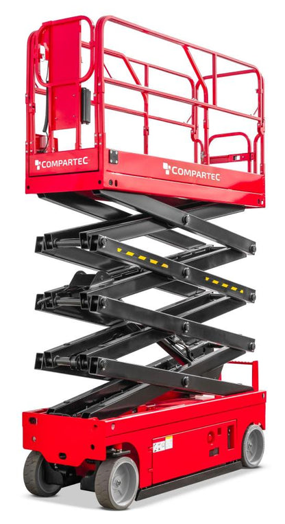 SlimLine Elektrisk Sakselift / Saxlift - arbejdshøjde op til 15,9 meter
