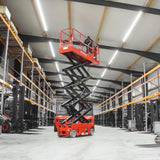 SlimLine Elektrisk Sakselift / Saxlift - arbejdshøjde op til 15,9 meter