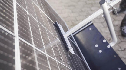SolarClimber solcellelift – Effektiv transport af solpaneler op til 21 meter