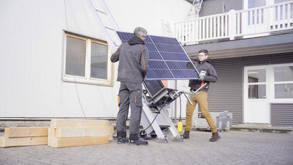 SolarClimber solcellelift – Effektiv transport af solpaneler op til 21 meter