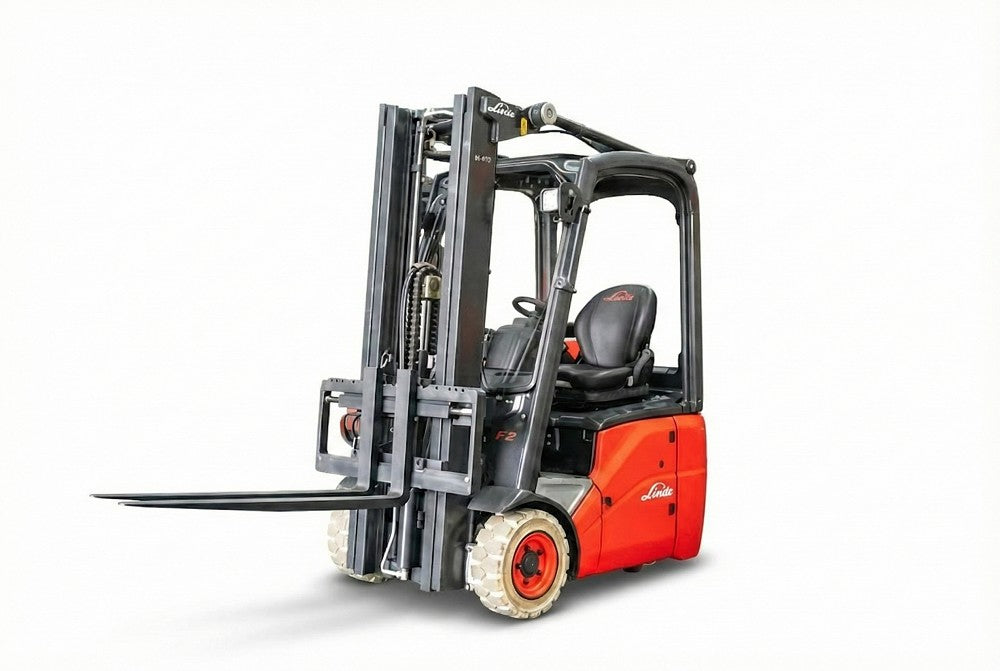 Linde E 12-01 el-gaffeltruck - 1200 kg, 3150 mm - brugt - billede 1