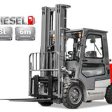 Silverfox D30 dieselgaffeltruck 3000 kg 6000 mm – produktbillede 3