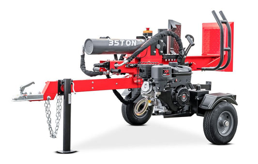 WoodMaster CWM35B – 35 ton benzin brændekløver (lodret)