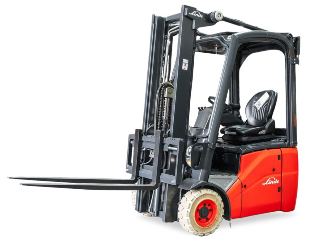 Linde E 12-02 el-gaffeltruck - 1200 kg, 2945 mm - brugt, billede 1