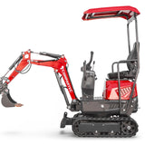 Bobmaster Light benzin minigraver - 640 kg med drejearm, inkl. skovlsæt