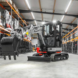 Bobmaster Ultimate diesel minigraver - 2680 kg med drejearm og joystick, inkl. skovlsæt