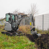 Bobmaster Ultimate diesel minigraver - 2680 kg med drejearm og joystick, inkl. skovlsæt