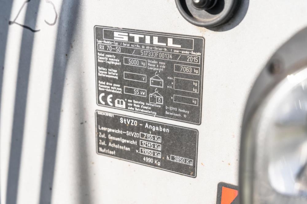 Still RX70-50 diesel-gaffeltruck - 5000 kg, 3800 mm - brugt - billede 10