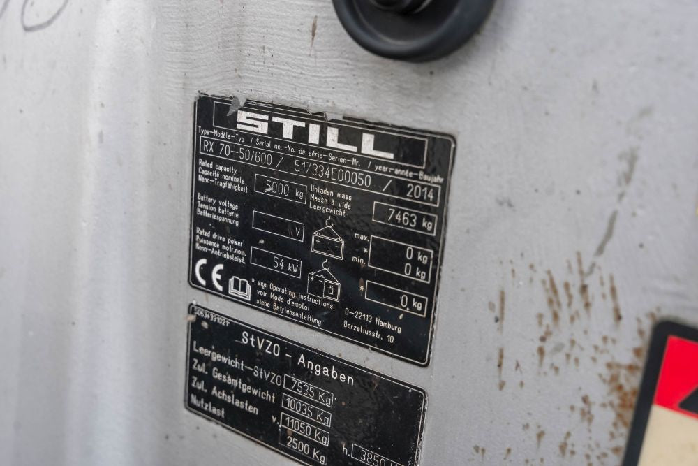 Still RX70-50D diesel-gaffeltruck - 5000 kg, 3800 mm - brugt, billede 4