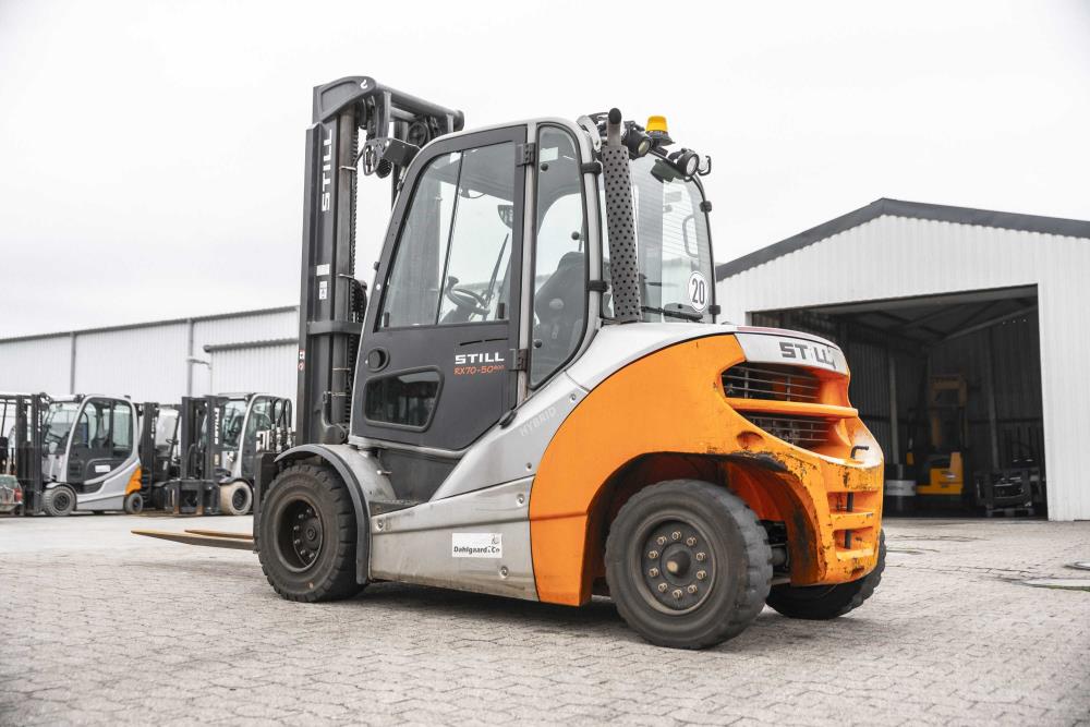 Still RX70-50 , 5680 mm diesel-gaffeltruck - 5000 kg, 5680 mm - brugt, billede 1