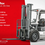 Silverfox Elektrisk gaffeltruck - 3000 kg, 5000 mm