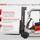 CSX18-3 elektrisk gaffeltruck – dansk produktgrafik 04