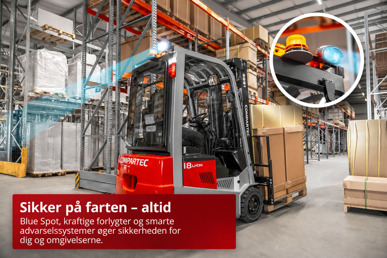 CSX18-3 elektrisk gaffeltruck – dansk produktgrafik 12