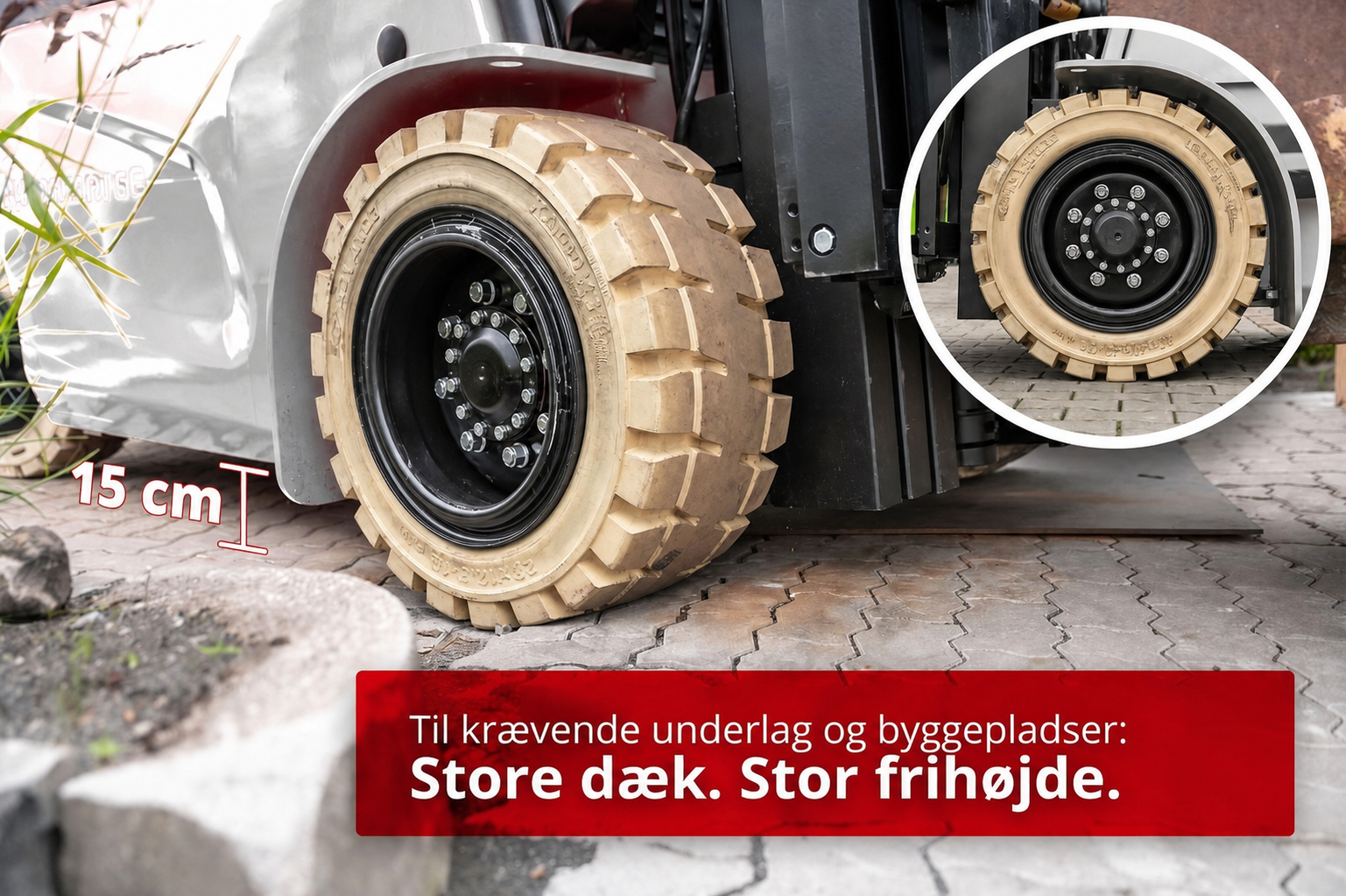 CSX50 elektrisk gaffeltruck – dansk produktgrafik 24