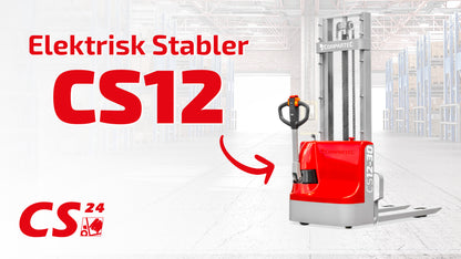CS12 Elektrisk Stabler – 1200 kg kapacitet, løftehøjde op til 4000 mm
