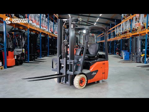 Linde E 16-02 el-gaffeltruck - 1600 kg, 3140 mm - brugt - video