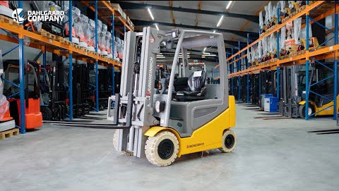 Jungheinrich EFG 425 k el-gaffeltruck - 2500 kg, 4700 mm - brugt - video